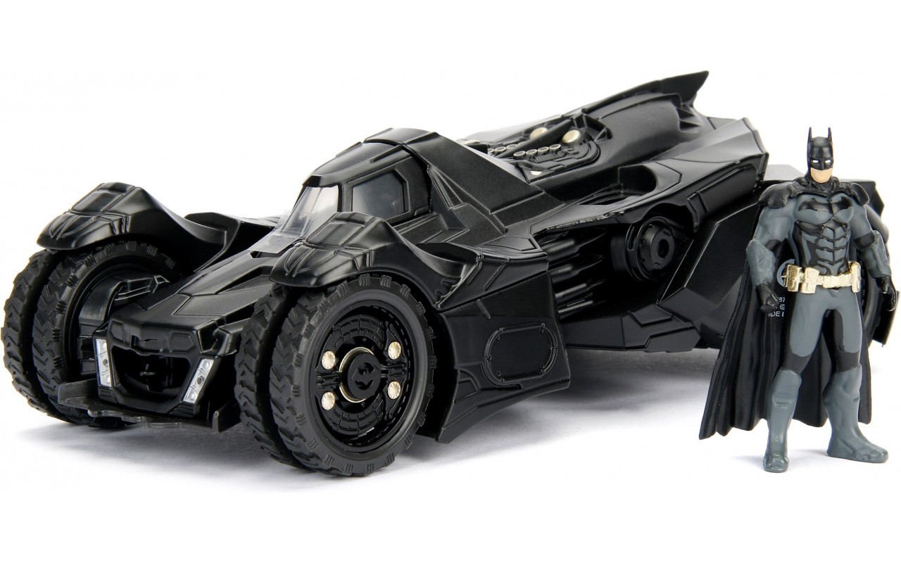 Машина металева Jada Бетмен (2015) Бетмобіль Лицар Аркхема з фігуркою Бетмена 1:24 [253215004], фото 1