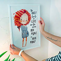 Постер в рамці The only limits in life 15x21 см, A5 (WMT5_018)