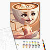 Картина за номерами 40х40 см. Балерина Капучіно Ballerina Cappuccino Brushme SBS037, фото 3