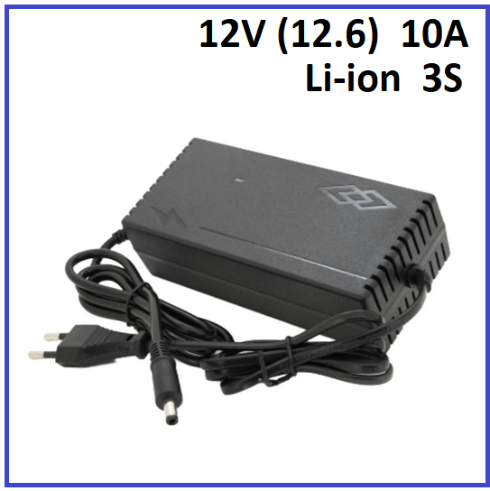 Зарядний пристрій Voltronic для Li-ion 12V (12.6) 3S до 10A штекер 5.5х2.5, фото 1