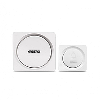Бездротовий дзвінок Ardero E-401 12V/23A(+) 38 мелодій білий 76х76х60 мм
