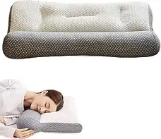 Ортопедична подушка для сну Pillow-03 800 г, 40×60 см, соєве та поліефірне волокно, знімний чохол, фото 4