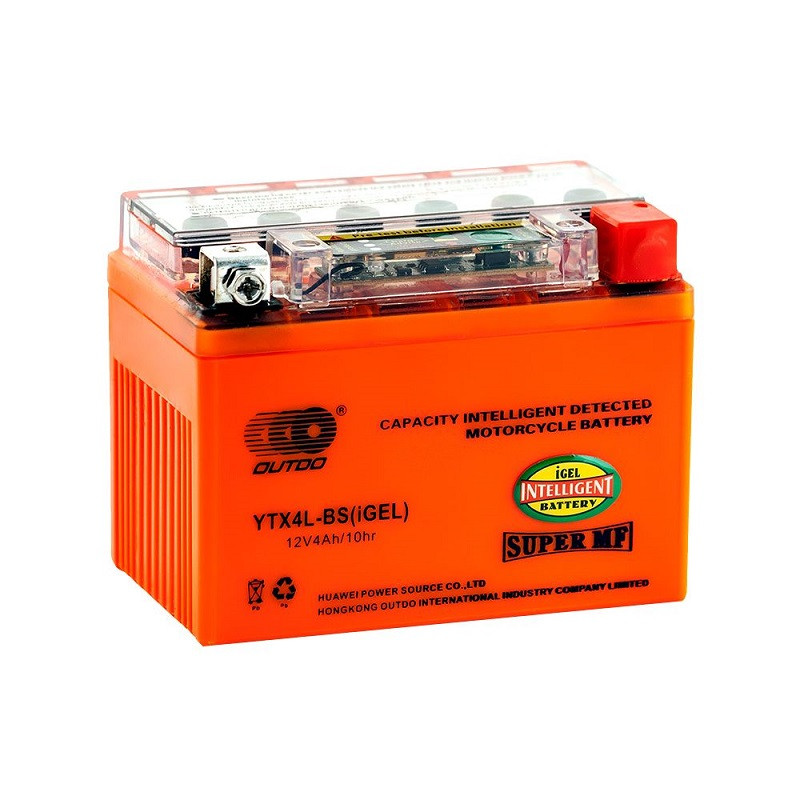 Акумулятор мото GEL 12V 4 Ah (UTX4L-BS) (50А) (R+)