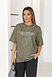Футболка тай-дай жіноча "Place" (Туреччина) Батал, фото 8