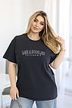 Футболка жіноча вільного крою "LaLaLand" Норма та батал, фото 6