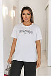 Футболка жіноча вільного крою "LaLaLand" Батал, фото 9