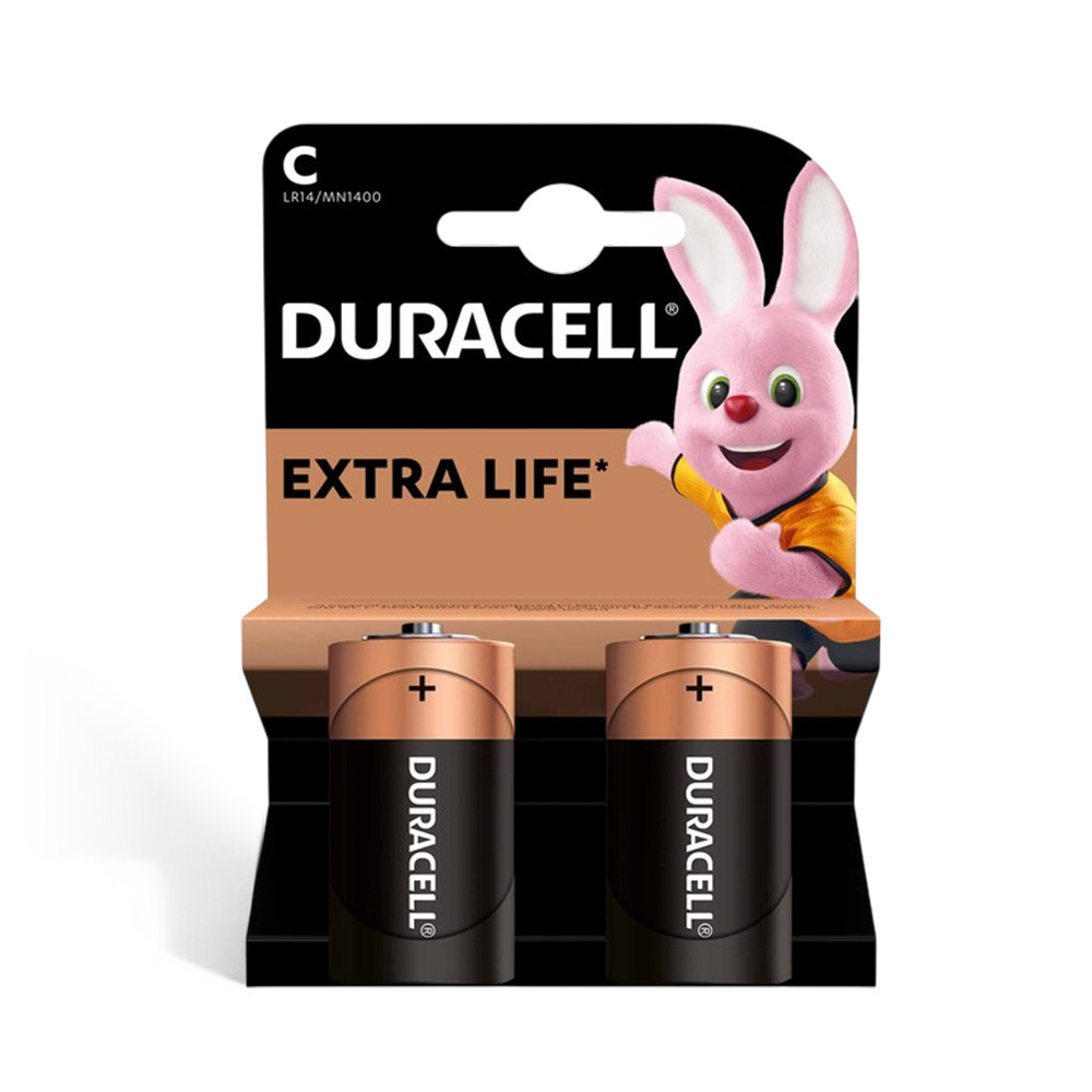 Батарейки C (LR14) Duracell Alkaline (1.5v) 2шт., фото 1
