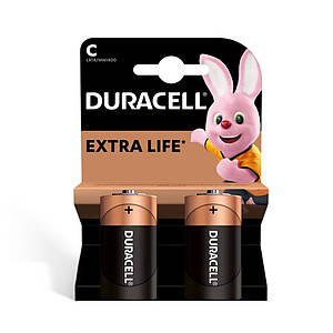 Батарейки C (LR14) Duracell Alkaline (1.5v) 2шт.