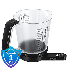 Ваги кухонні з мірною склянкою Adler AD 3178 1 л