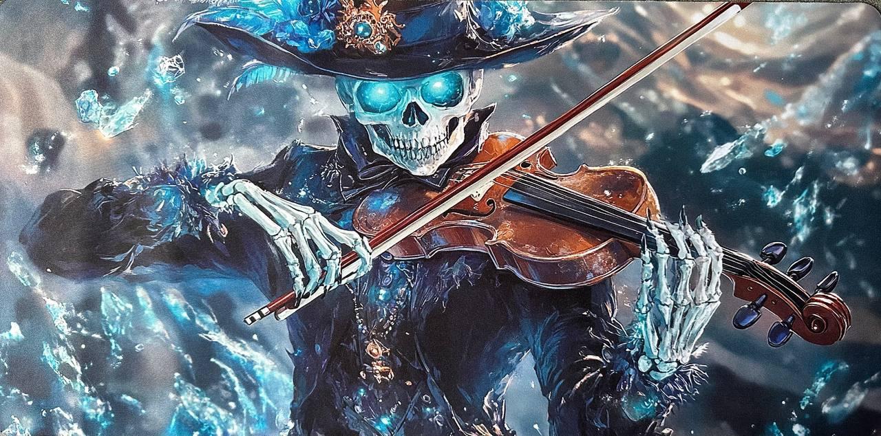 Килимок для миші з дизайном скелета, розмір 60/30, фото 1