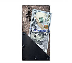 Чек-бук, рахівниця для ресторану з логотипом 10х20 см (шкіряна кишенька)