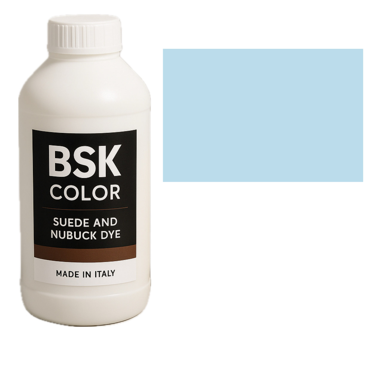 Фарба для замші та нубуку блакитний BSK Color, 500 мл