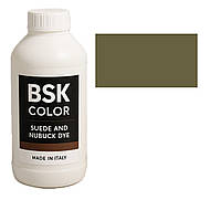 Фарба для замші та нубуку хакі BSK Color, 500 мл