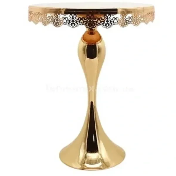 Набір підставок для десертів з кристалами золота 3 шт XPRO Cake plate 16412-4 (44508-_2118), фото 1