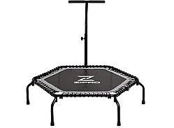 Батут для фітнесу Zipro Fitness з поручнем 130 см чорний