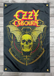 Прапор Ozzy Osbourne - skull 60х90 см