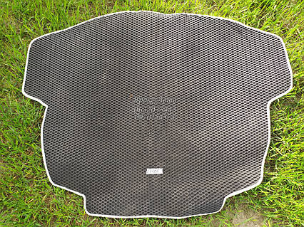Килимок багажника EVA (чорний із білою окантовкою) для автомобіля Toyota Corolla 2018 седан 000067505