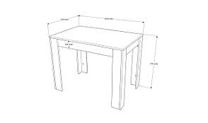 Обідній стіл для кухні, сучасний прямокутний стіл на кухню СТО-1 Еверест, фото 3