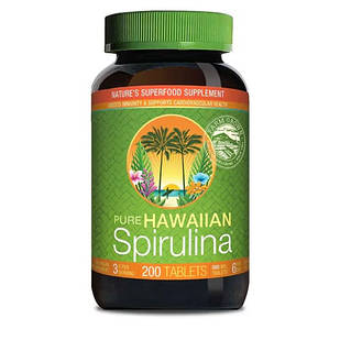 Nutrex Hawaii Pure Hawaiian Spirulina Спіруліна гавайських островів 500 мг, 200 таблеток на 33 дні. До 04/2027