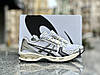Жіночі чоловічі кросівки Asics Gel-Kahana 14 White Silver Black Взуття Асикс Кахана біло сріблясті з чорним, фото 6