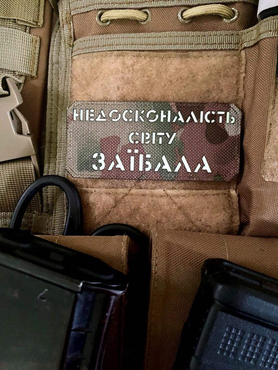Шеврон “Недосконалість світу заїбала” mc/gl