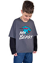 Дитячий лонгслів  MrBeast з довгим рукавом Містер Біст