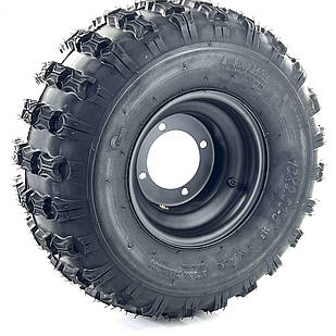Диск колісний з шиною заднє колесо квадроцикла (R8 4х110, 18x9.5-8)