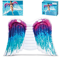 Пляжний надувний матрац-пліт Intex 58786, Крила ангела, з високоякісного вінілу, розмір 251*160 см