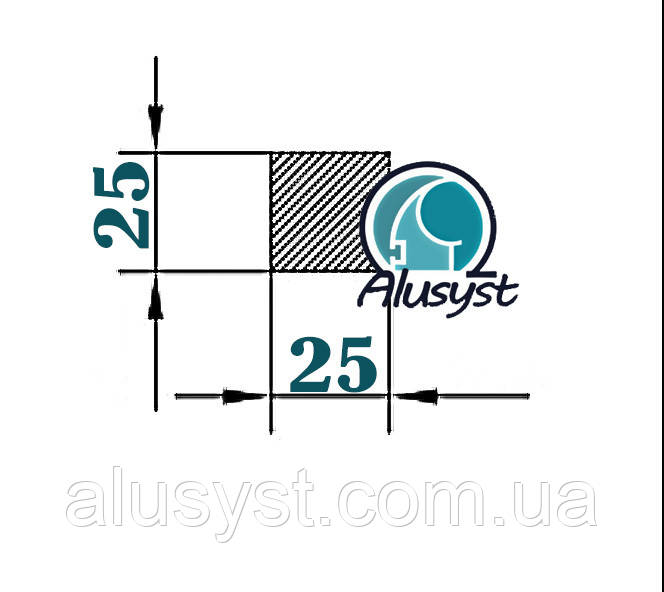 25х25 мм / смуга 3 метри / без покриття