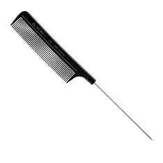 Гребінець Eurostil з хвостиком Метал