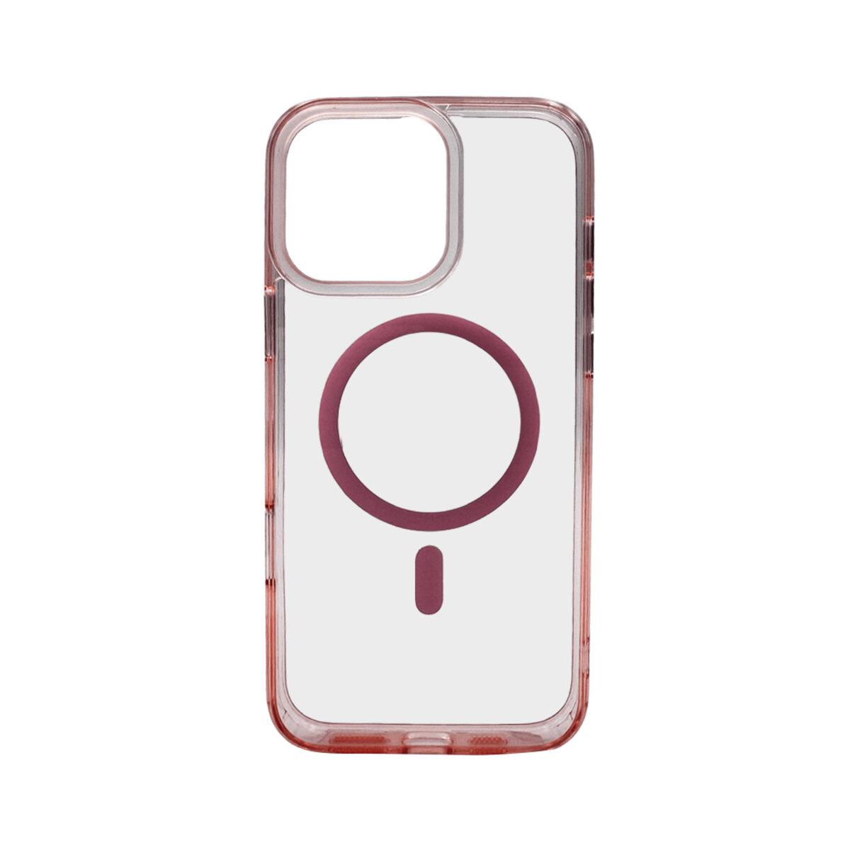 Чохол Cosmic Acrilyc Colorful Mag для Apple iPhone 16, прозорий акрил, Рожевий (AcrilycColor16Pink)