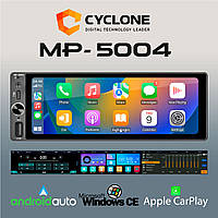Автомагнітола 1 din з екраном Cyclone MP-5004 1 динова магнітола в машину з блютузом в авто радіо та usb магнітофон для автомобіля