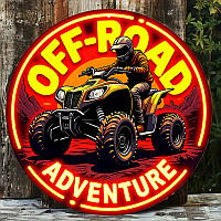 Постер "OFF-ROAD" залізна  20x20 см