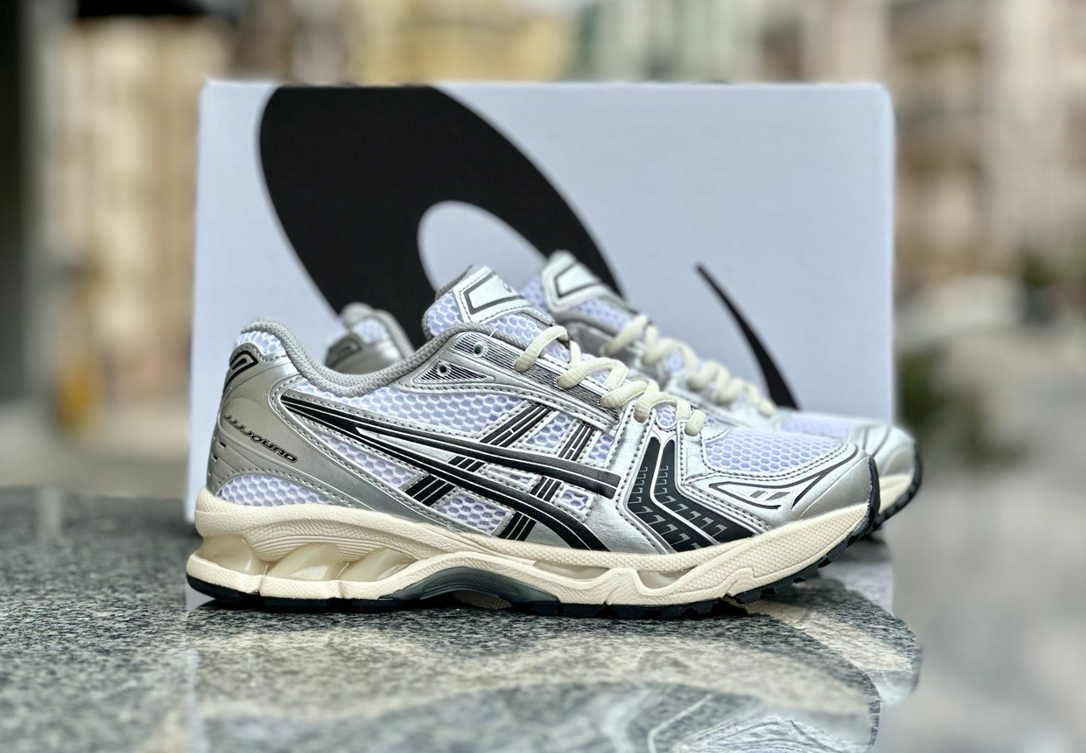 Жіночі чоловічі кросівки Asics Gel-Kahana 14 White Silver Black Взуття Асикс Кахана біло сріблясті з чорним
