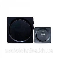 Бездротовий дзвінок Hi-Tech E-401 12V/23A(+) 38 мелодій чорний 76х76х60 мм