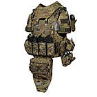 Плитоноска Warmor Gen.4 Max МУЛЬТИКАМ + Захист шиї, плечей, фартух і 10 підсумків