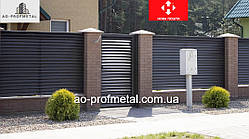 Ламелі-жалюзі з профнастилу.