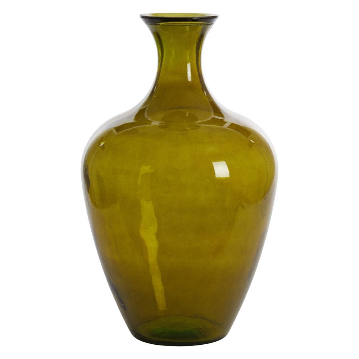 Ваза зі скла однотонна в зеленому кольорі Rubra Light&Living, фото 1