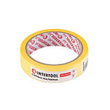 Стрічка малярська 25 мм, 20 м, жовта INTERTOOL DM-2520, фото 3