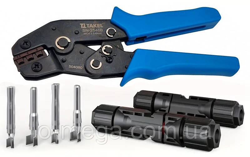Кліщі SN-2546B для роз'ємів типу MC4 сонячних панелей 2.5-6.0 мм² TAKEL