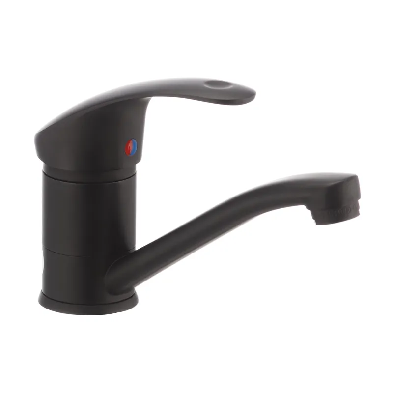 Змішувач для умивальника Haiba Mars 004 (вилив 15 см) чорний (HB0249), фото 1