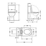 Унітаз підлоговий Qtap Robin New Ultra Quiet QT13226083AW із сидінням Soft-Close, фото 5