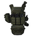 Тактичний жилет - плитоноска (розгрузка) з системою швидкого скидання. Олива