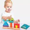 Логічна настільна гра для дитини від року Головоломка сортер із фігурами 10 предметів розвиває мислення, фото 2