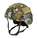 Комплект: каска - шолом Fast в кавері піксель, захисний, куленепробивний, кевларовий, захист NATO - NIJ IIIa (ДСТУ кл.1)