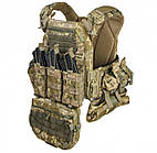 Тактичний жилет - плитоноска (розгрузка) з системою швидкого скидання. Піксель