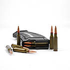 Магазин АК 5.45х30 дворядний секторного типу із вікном контролю кількості заряду, чорний