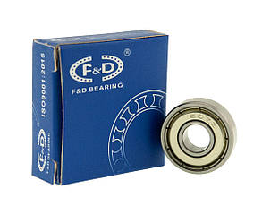 Підшипник F&D 607 ZZ(7*19*6) метал