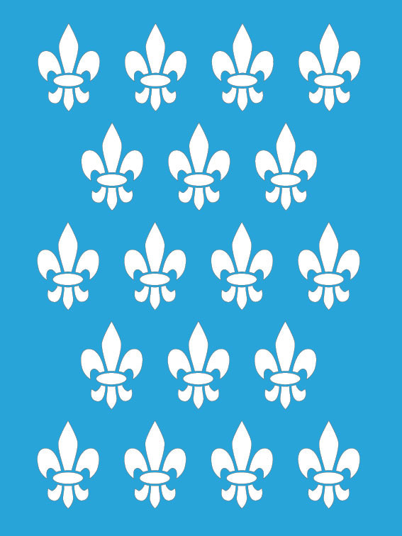 Трафарет — 103. «Лілії геральдика 1», фото 1