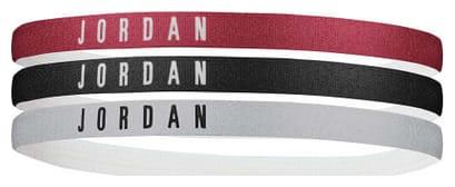 Пов'язка на голову JORDAN HEADBANDS 3 PK GYM бордовий, чорний, сірий Уні One Size, фото 1